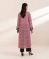 Women's Pret Lawn Embroidered Red A-Line Shirt